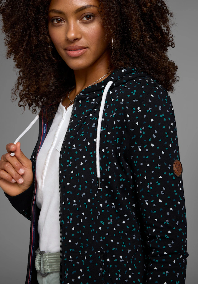 KangaROOS Kapuzensweatjacke , mit  sportlichem Minimal-Print