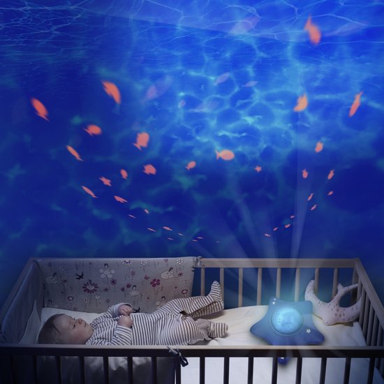 Projecteur Calm Ocean   Aqua        de               Pabobo