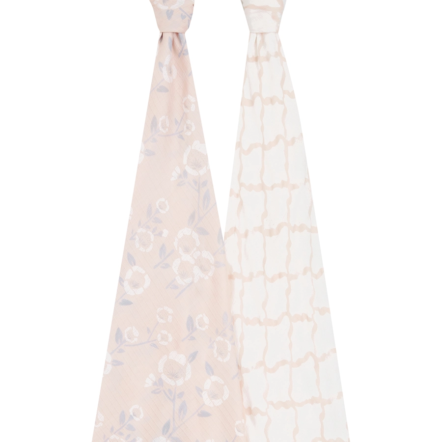 aden + anais™ silky soft Musselin-Baby-Pucktuch 2er Pack stencil