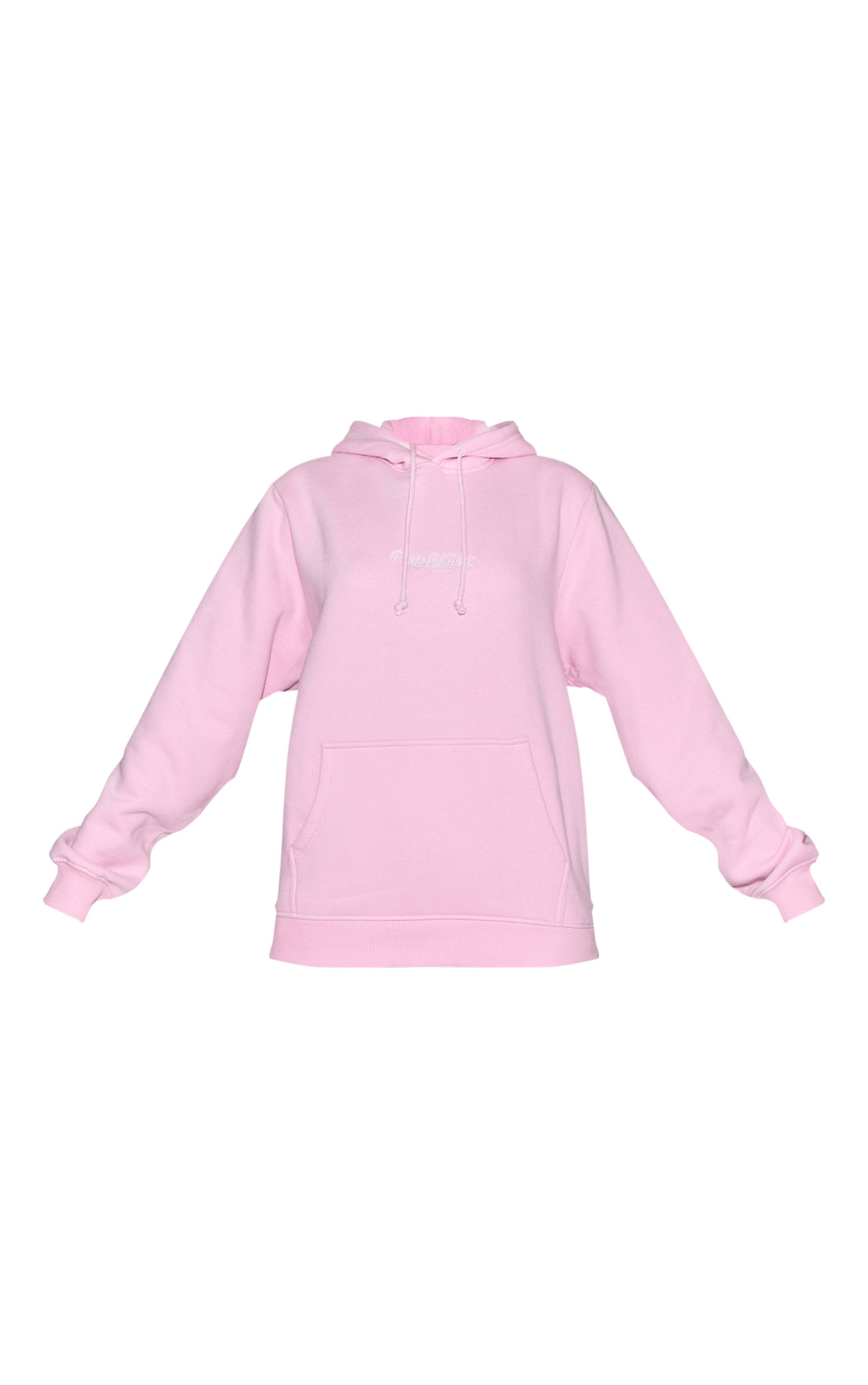 Rose Sweat À Casynthétiqueche Oversize Brodé Crème Beurre