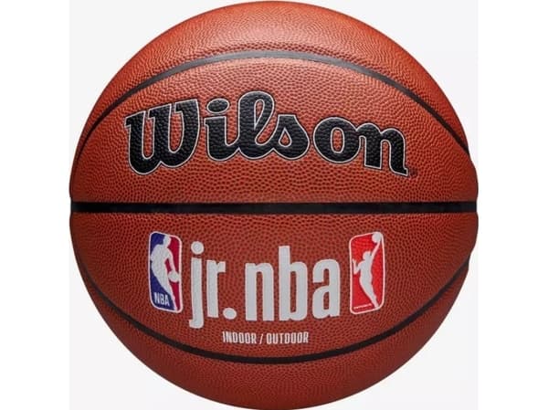 Wilson Jr NBA Fam Logo Auth In Out Ball WZ2018401XB Brązowe 6