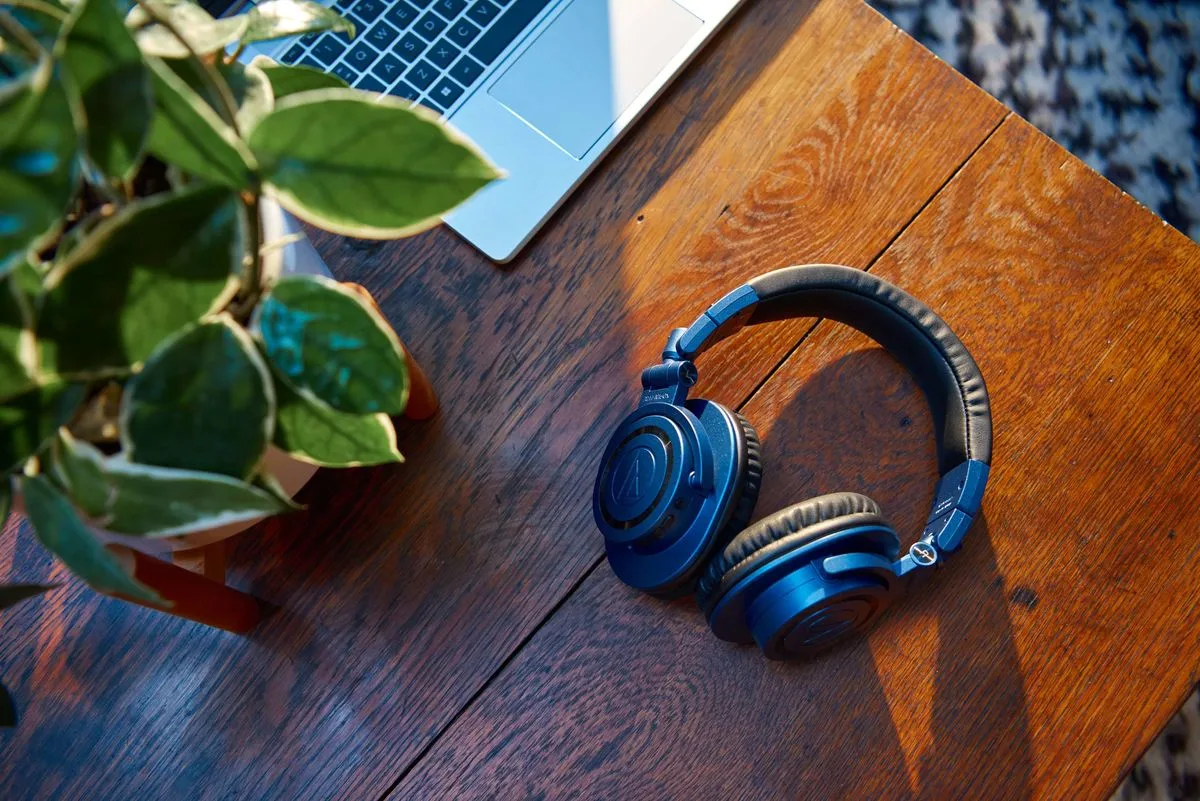 Audio-Technica ATH-M50xBT2 Bleu Casques Bluetooth