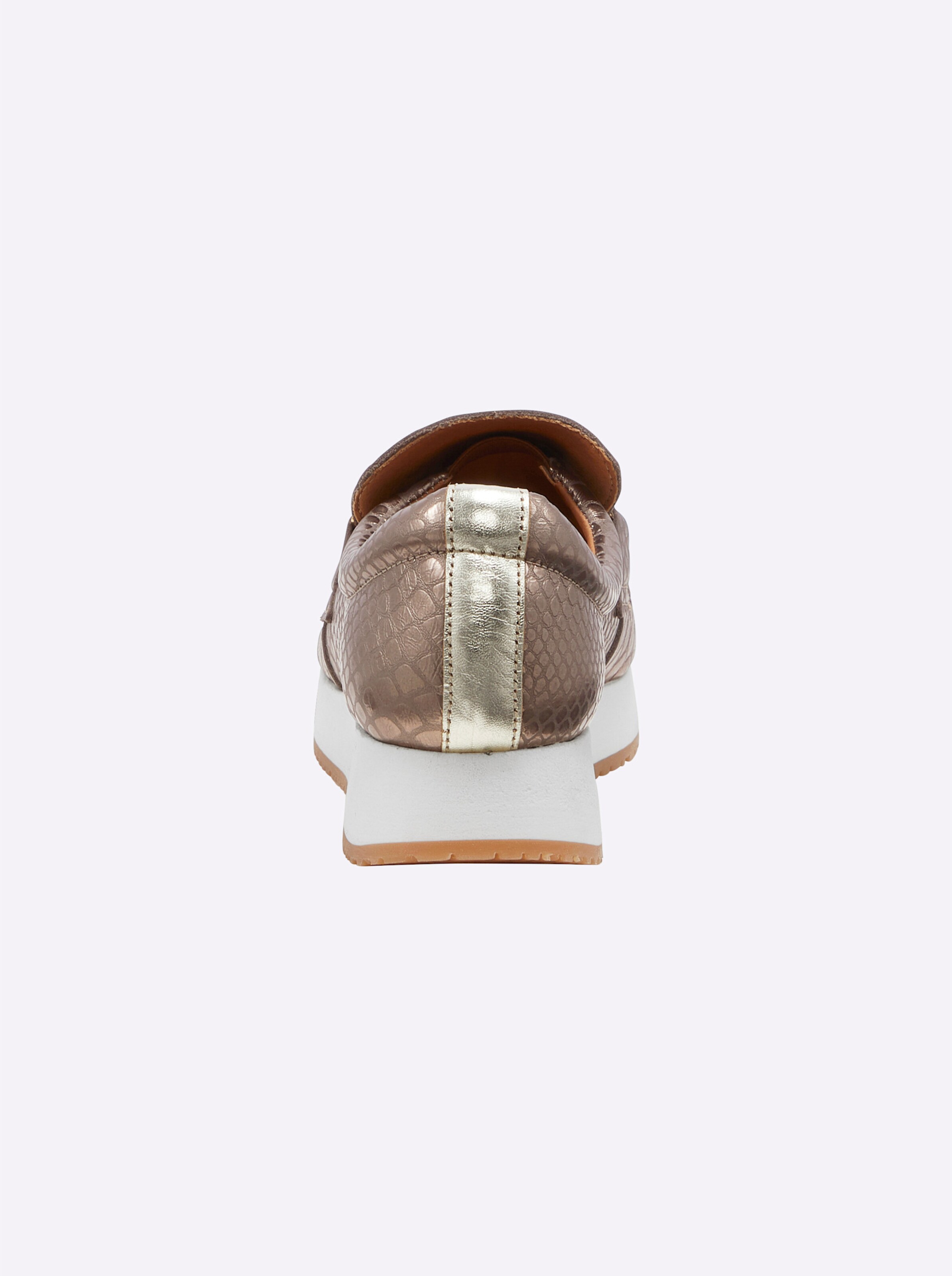 heine Slipper in khaki-metallic