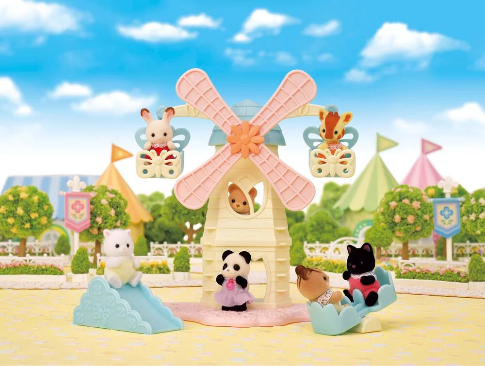 LE MOULIN DES BÉBÉS -SYLVANIAN PERSONNAGES ET TENUES