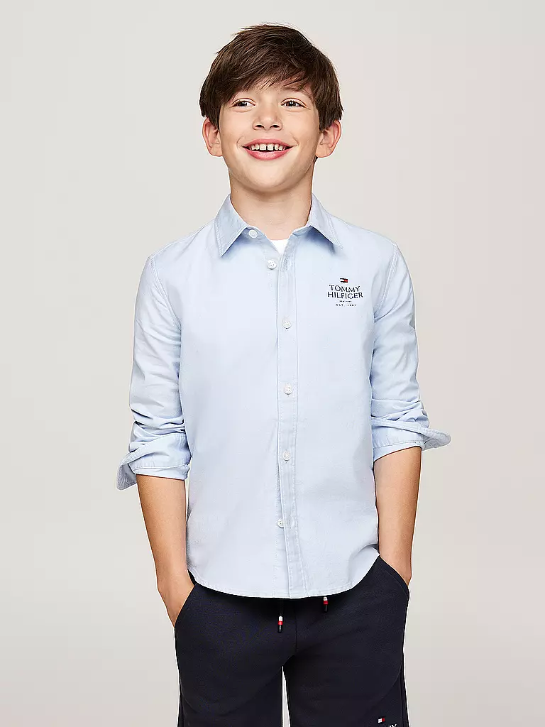 TOMMY HILFIGER Jungen Hemd  hellblau