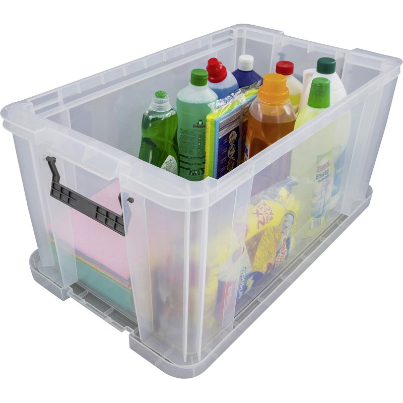 Boîte de rangement plastique 54 L WHITEFURZE Allstore - incolore