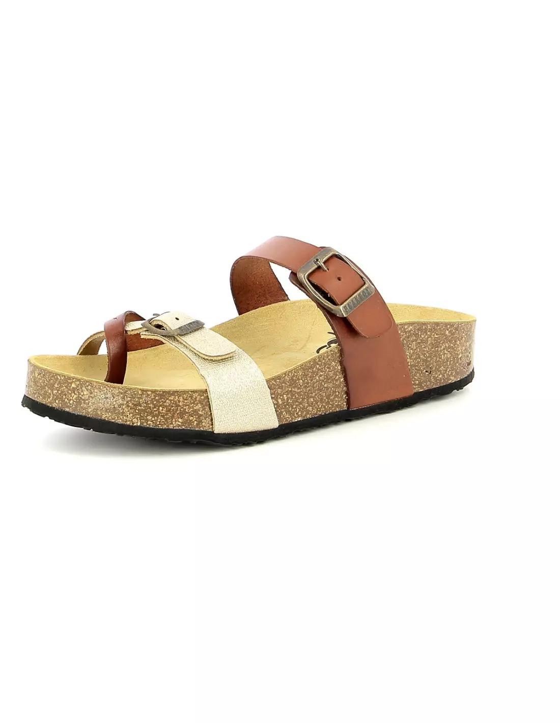 PLAKTON CP BOMBAY - Sandales & nu-pieds Camelooro