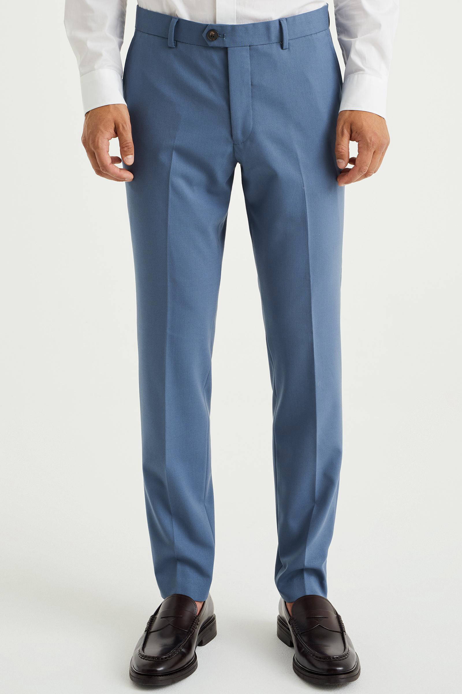 WE Fashion slim fit pantalon Rural Blue