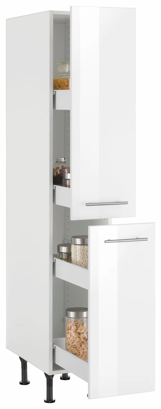 OPTIFIT Apothekerschrank »Bern« 30 cm breit, 176 cm hoch, höhenverstellbare Stellfüsse, Metallgriffe