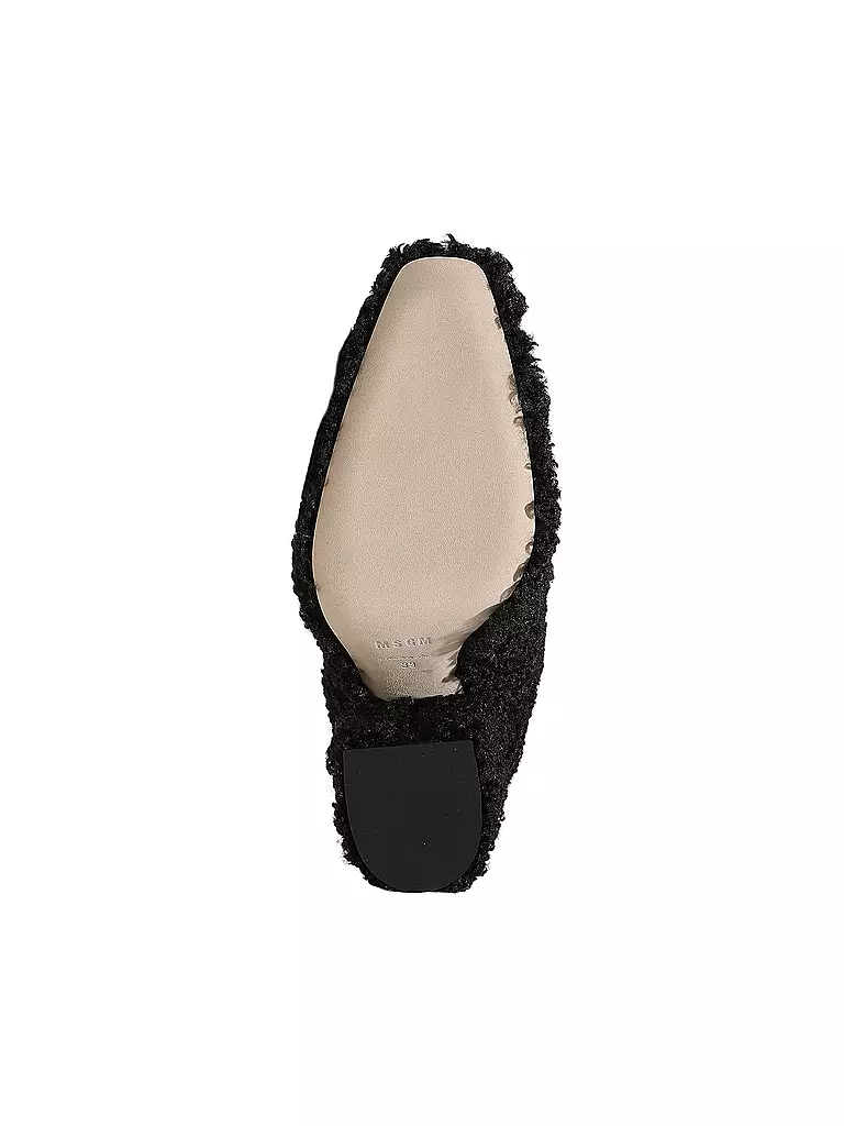 MSGM Stiefel in Felloptik schwarz