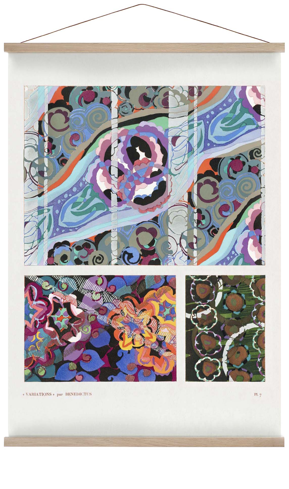 Vintage Art-Déco-Muster, Variation 7 von Édouard Bénédictus
