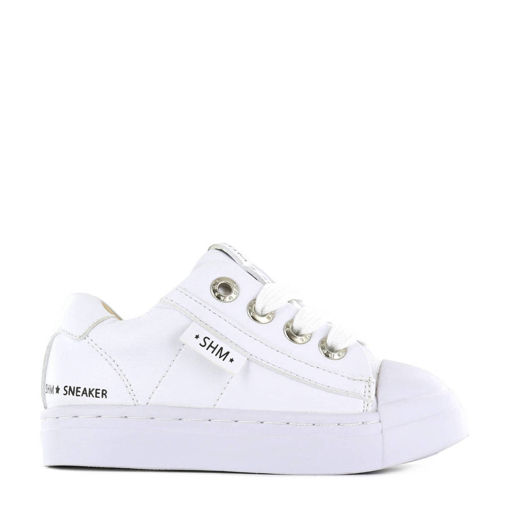 Shoesme SH21S001-Jleren sneakers wit