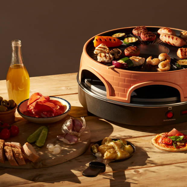 Emerio PO-113255 Pizzarette 3in1 - 6 personen