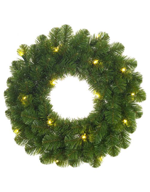 Black Box Trees Krans Led 20 Lamps Tips 90 - Kunstgroen - 45 cm Groen