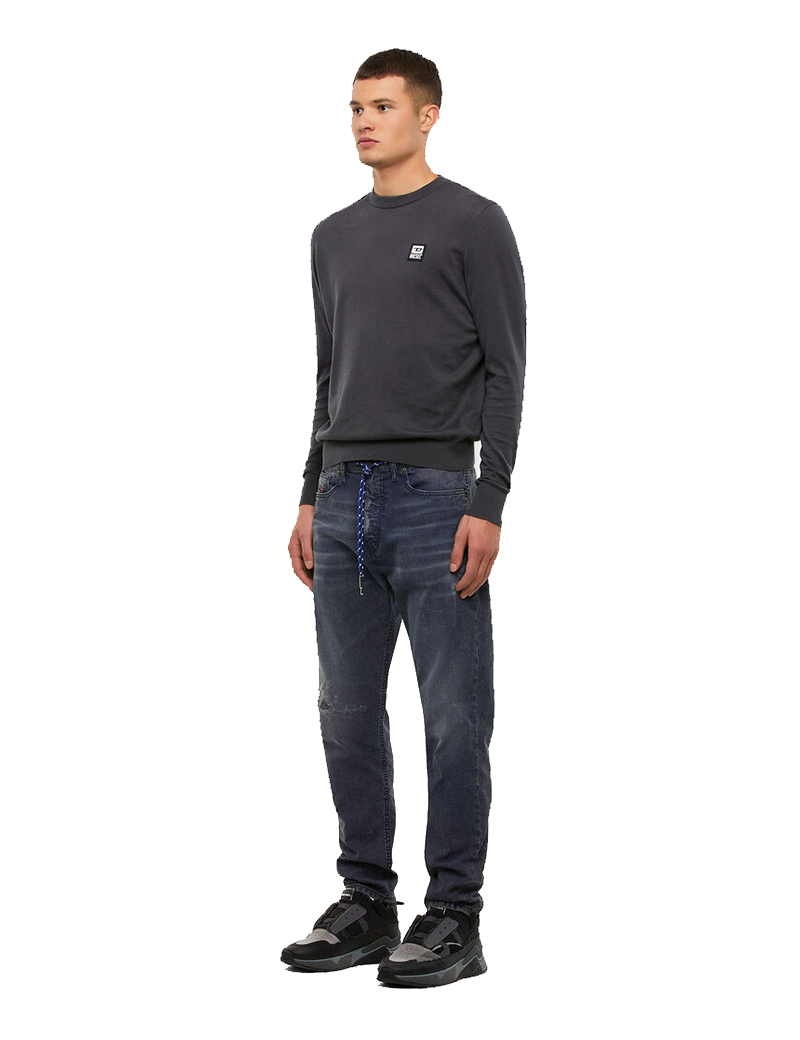 DIESEL PULL EN COTON F-FREEX-B GRIS