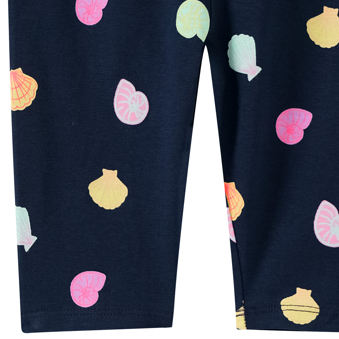 Topomini Baby Capri-Leggings mit Allover-Print gelb / dunkelblau