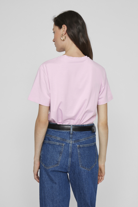 Vila roze dames t-shirt