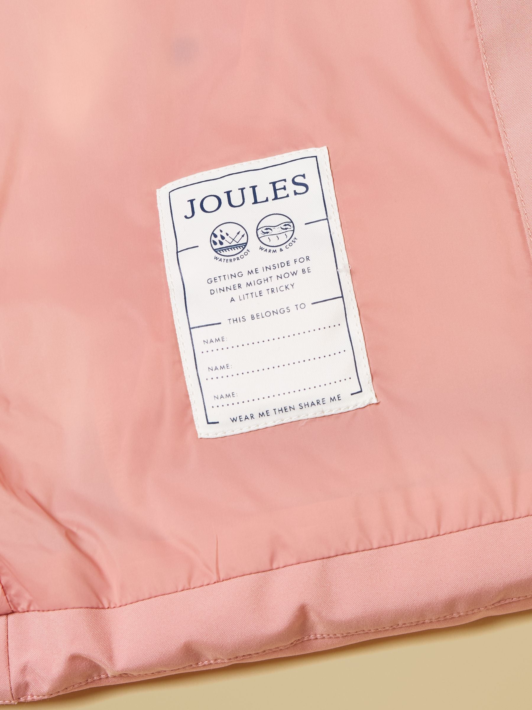 Joules - Waterdichte gewatteerde Padwell jas voor meisjes