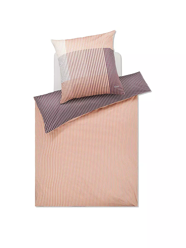 JOOP Satin Bettwäsche DIVIDED 70x90cm / 140x200cm Blush rosa