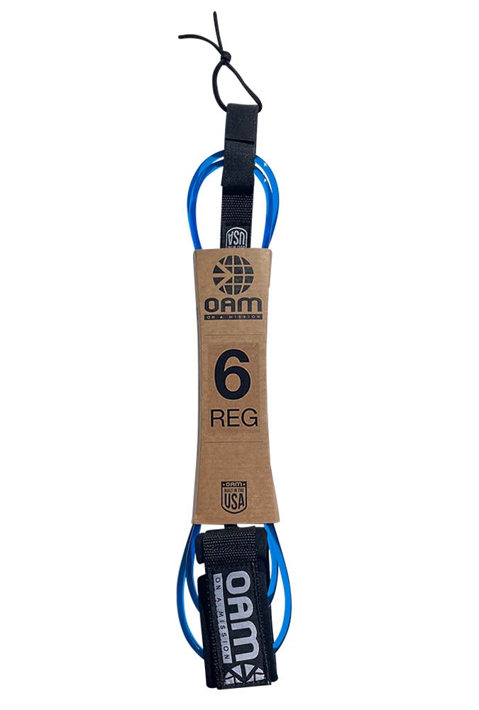 O.A.M Leash Regular - 6'0 Made in USA Black