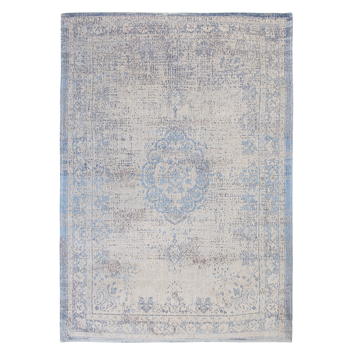 Vintage vloerkleed - Fading World Medaillon Blauw