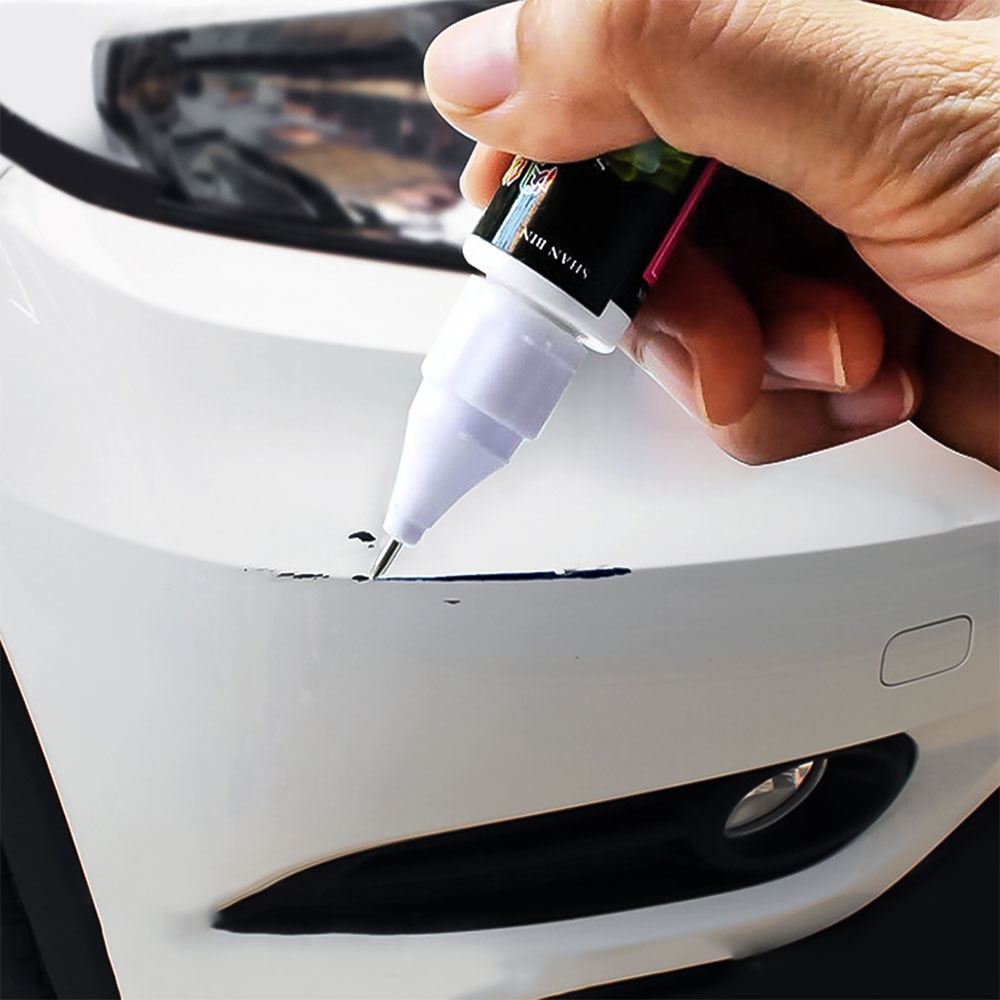 (12ml) Auto Reparatur Lackstift Kratzer-Entferner Pinsel Ausbesserungs-Kit - Weiss