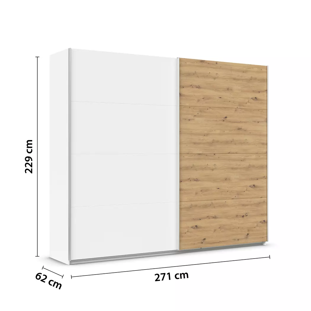 Schwebetürenschrank Quadra 271 x 229 cm