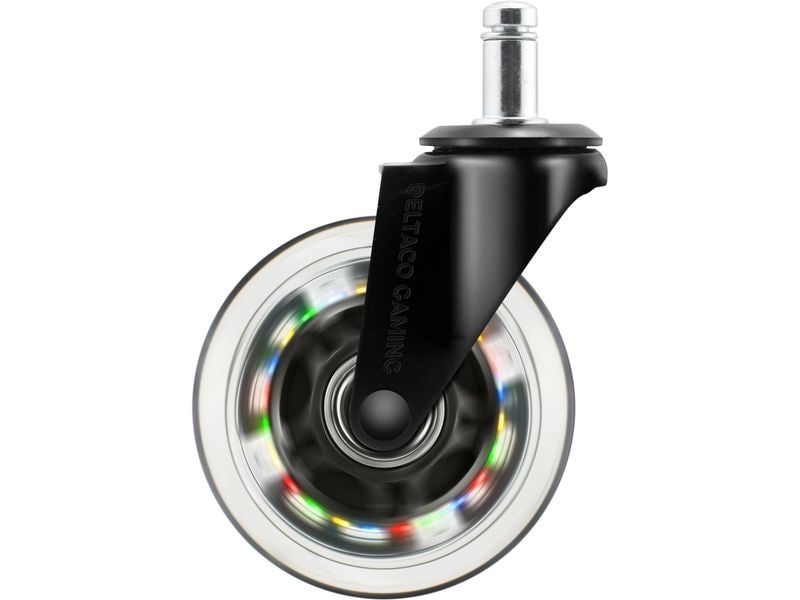 DELTACO Ersatzrollen GAM-141 Schwarz Ersatzrollen für Gaming-Stühle