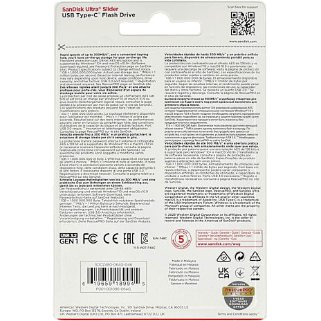 SanDisk ultra slider USB-stik 64GB