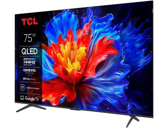 TCL - TV QLED 4K 189 cm 75P8K 4K QLED 144Hz avec Google TV 2025