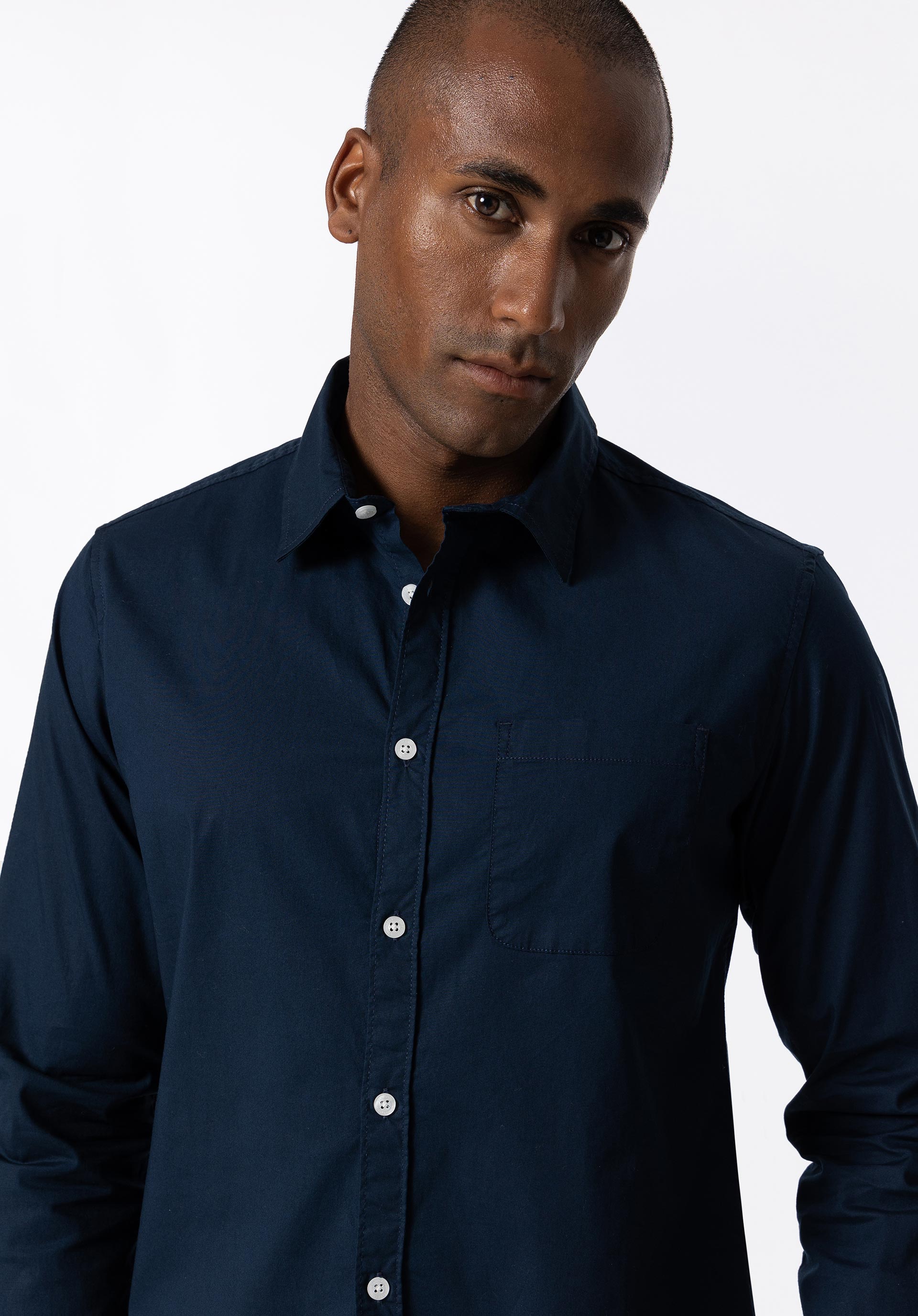 Camisa Slim Fit Popelina