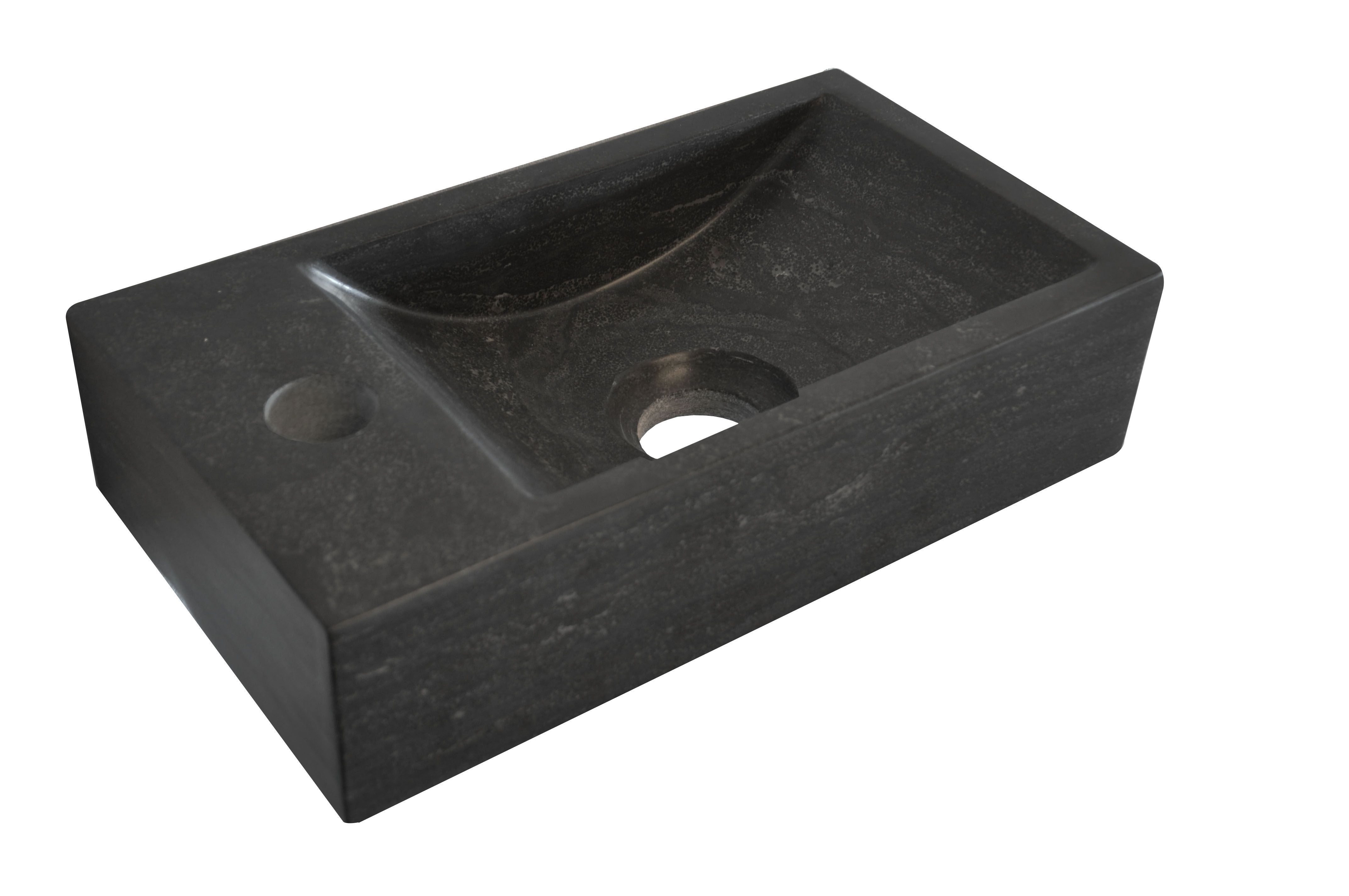 Mueller Small natuursteen fontein 36x18cm links