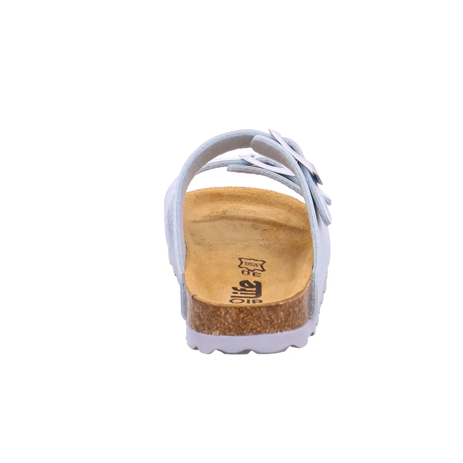 BIOLife Kinder-Pantolette Hellblau Lederimitat  Unisex