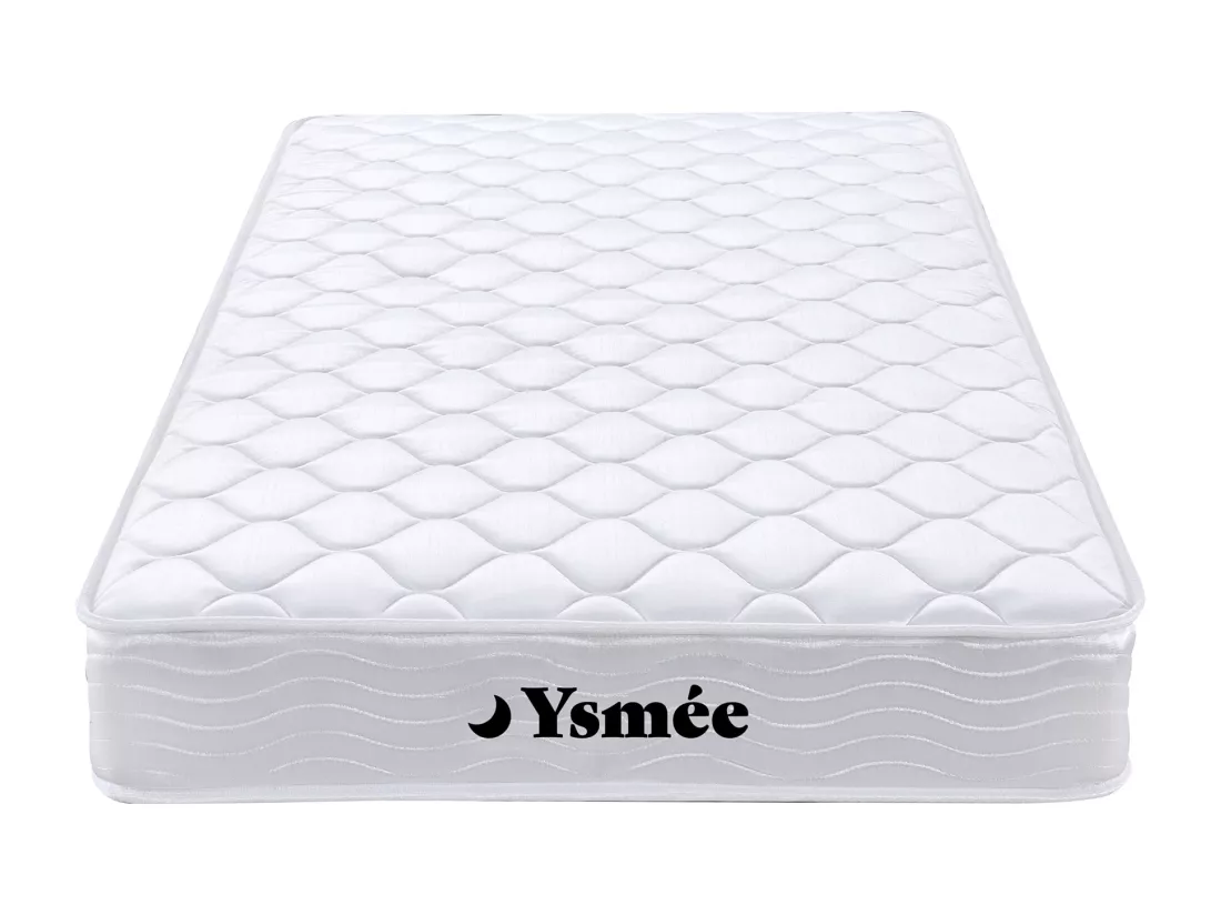 Ensemble 90 x 190 cm cadre à lattes + matelas ressorts et mémoire de forme ép.15cm - WOLKENLOS de YSMÉE