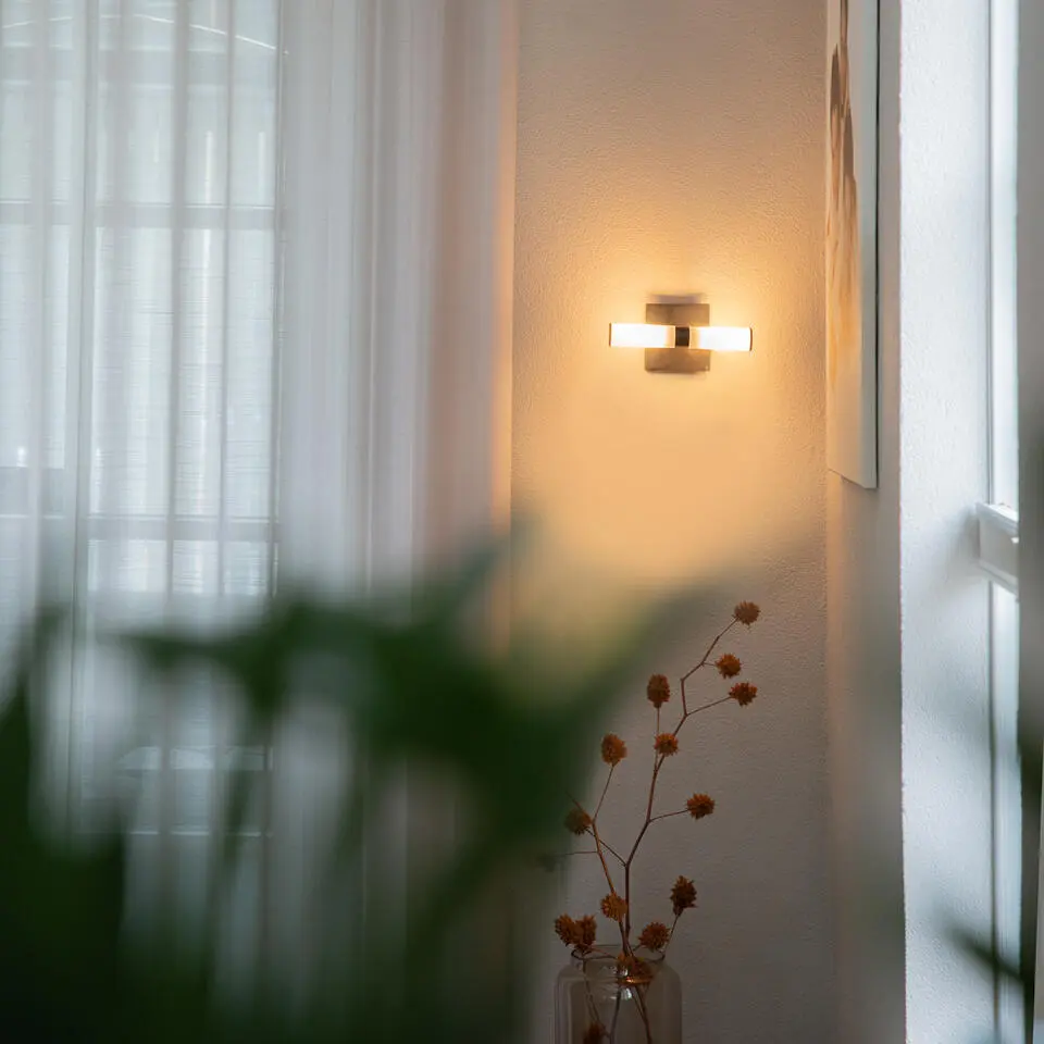 Qazqa wandlampen bath zwart g9