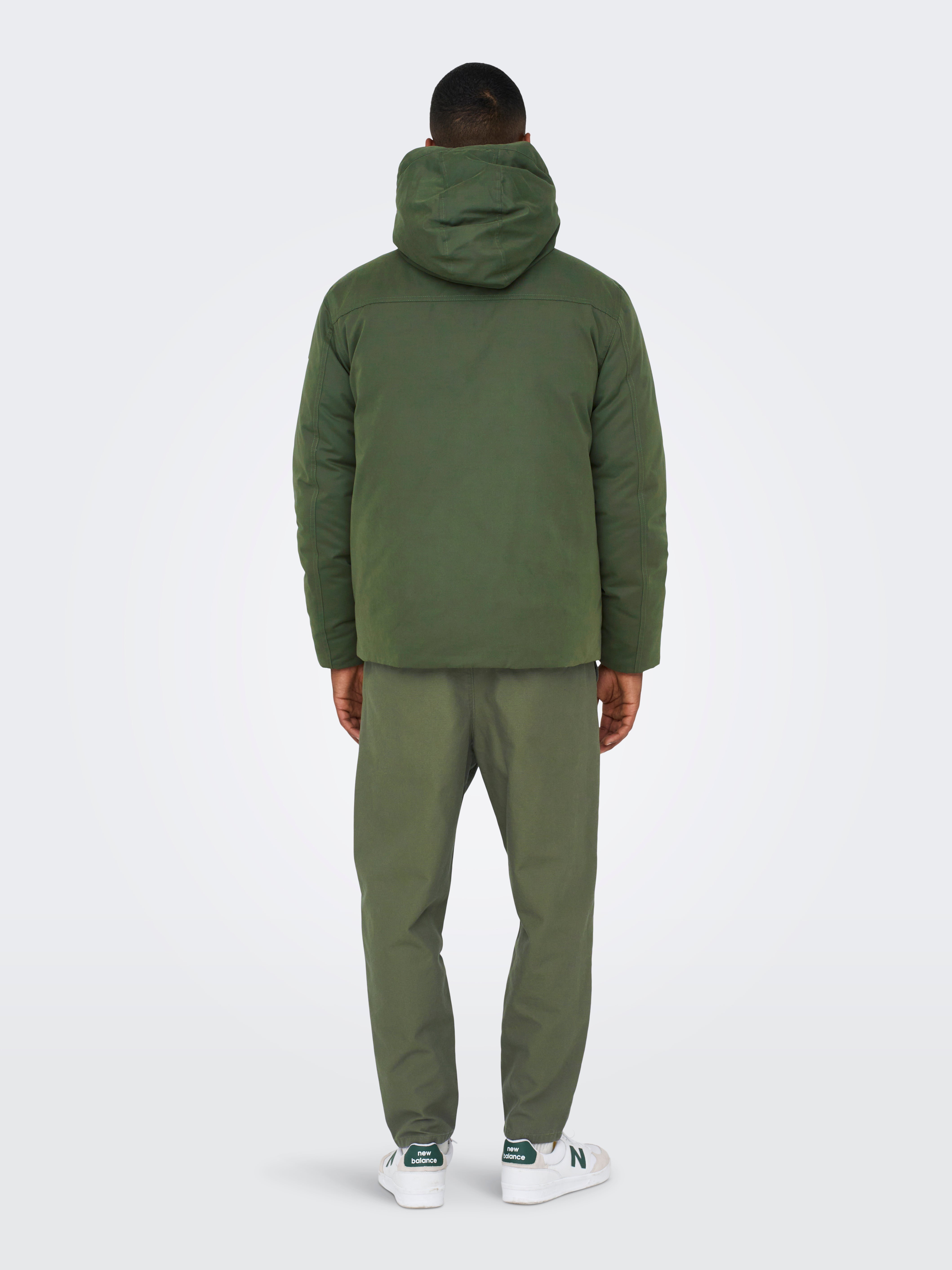 ONSCEDRIC Langer Parka Olive Night