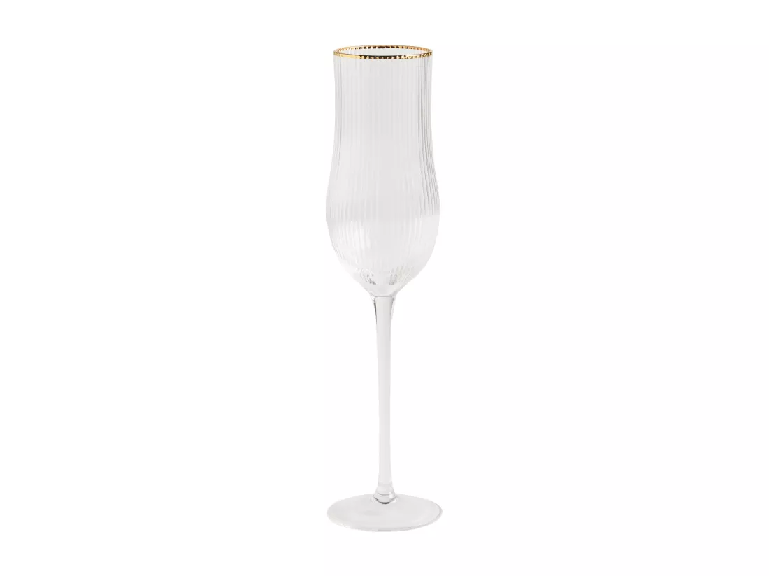 Verre À Champagne Vanesa Or Moyen 25.5 x 6.5