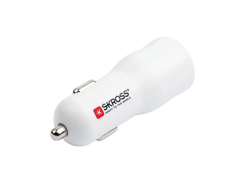 SKROSS Autoladegerät Dual Car Charger, 20 W PD Duales USB-Ladegerät für Auto, Camper, LKW und Boot