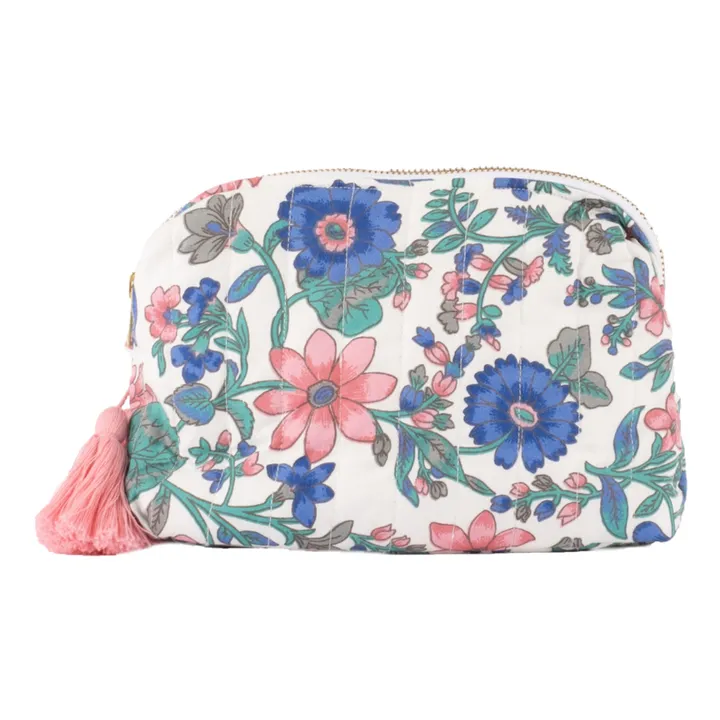 Louise Misha Pochette Teiki en coton bio | Bleu