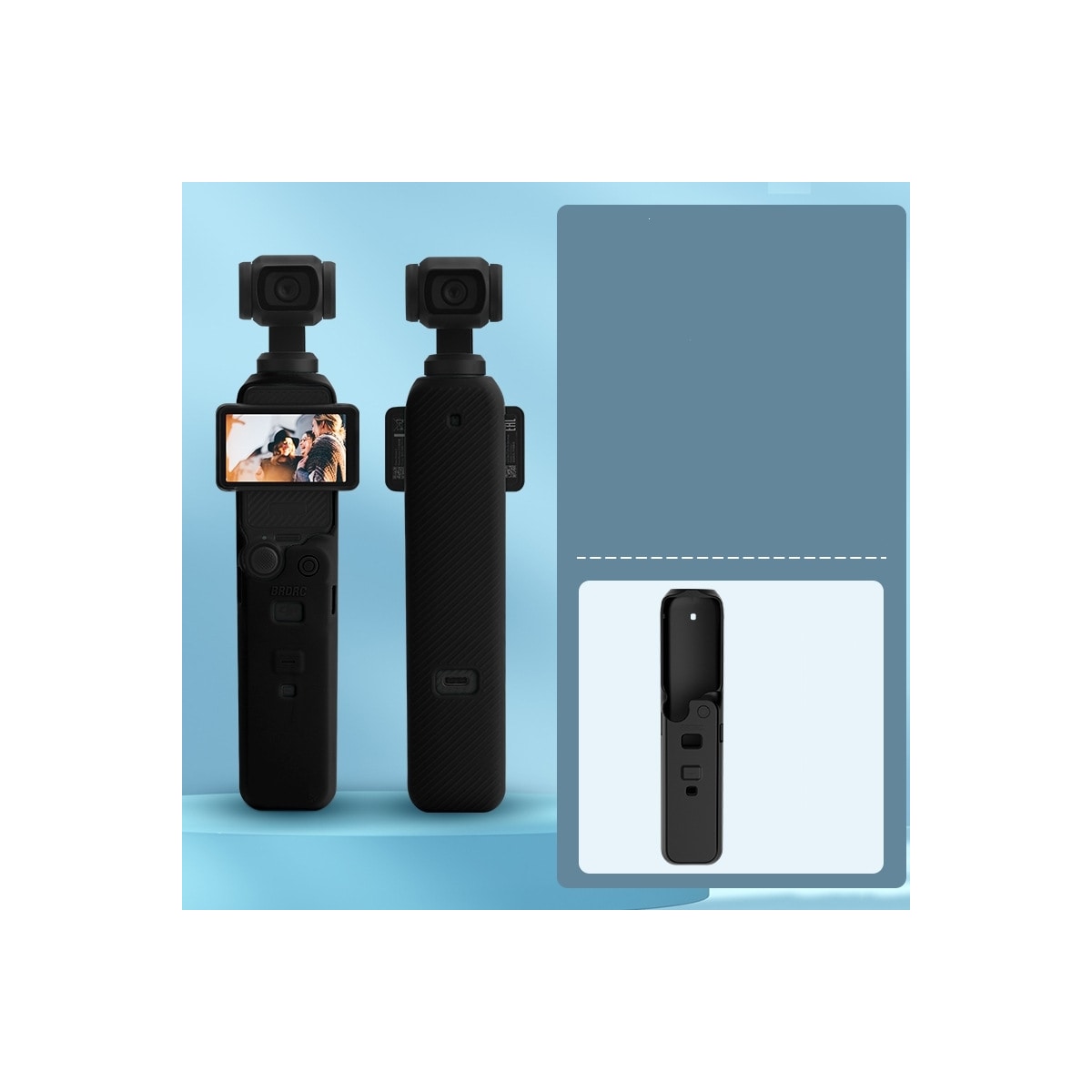 Silikonbeskyttelsesdeksel for DJI Osmo Pocket 3 13.6x3.6x3 cm