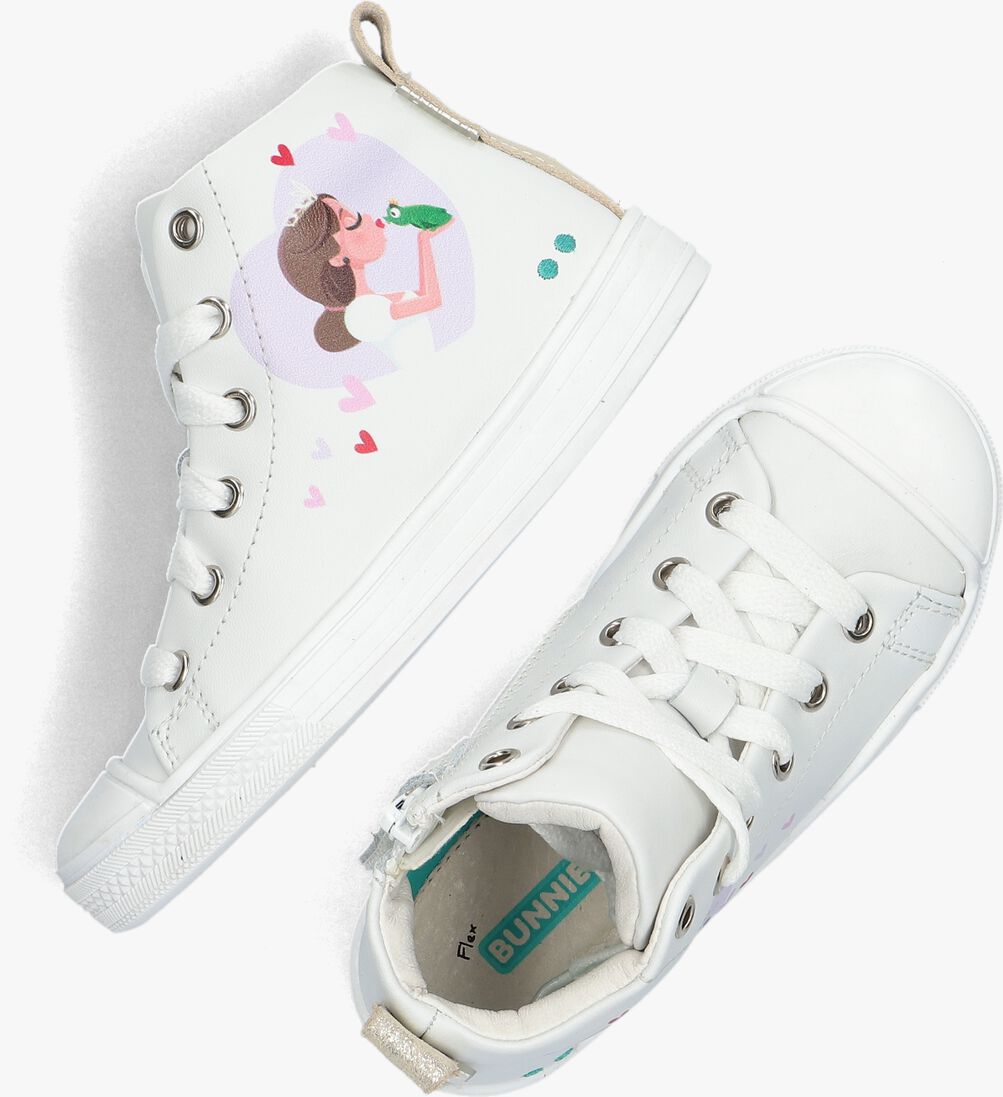 BUNNIESJR witte bunniesjr hoge sneaker frans ferm