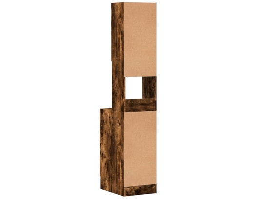 VIDAXL - Meuble pour électroménager Armoire de cuisine chêne fumé 35x50x180 cm bois d'ingénierie