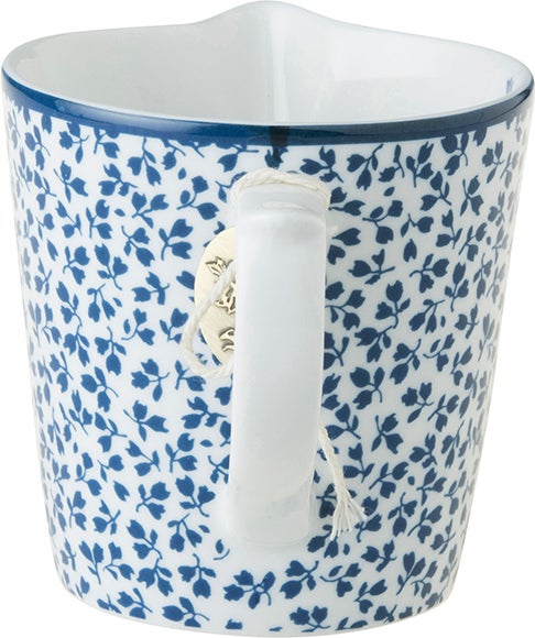 Laura Ashley melkkan Floris blauw D 8 H 11,7 cm