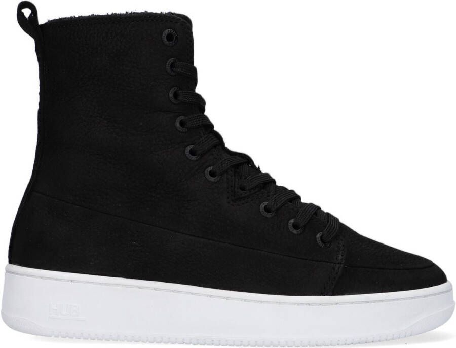 Hub Day Veterboots Laarzen Met Veters Dames Zwart