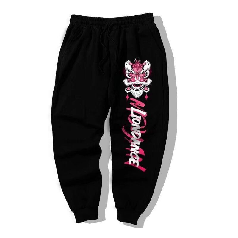 Cowpow - Joggingbroek met trekkoord en tekstprint en rechte pijpen