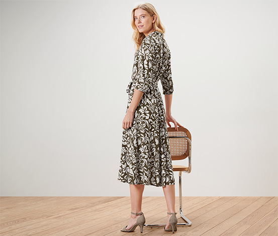 Bedrucktes Hemdblusenkleid