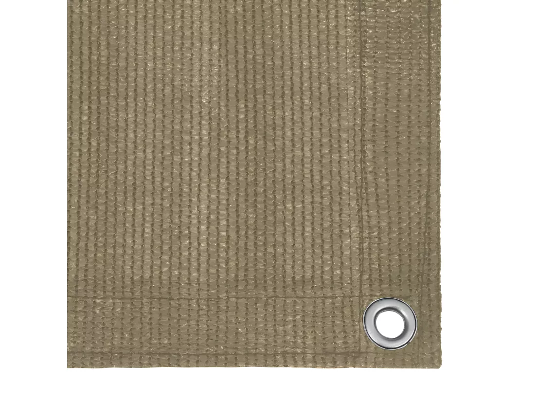 Écran de balcon Taupe 120x500 cm PEHD