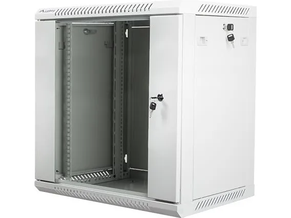 Lanberg - Rack kabinet - vægmonterbar - grå, RAL 7035 - 12U - 19