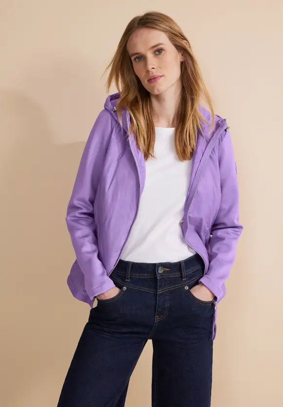 Materialmix Windbreaker - shiny lilac