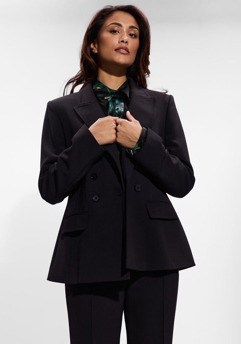 zwarte marc cain collection blazer zc 34.20 w60